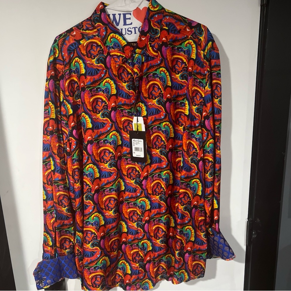 Robert Graham Men's Interwoven Neon Limited Edition NWT 2XL  $398 MSRP